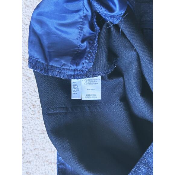 Andrew Marc Gray Herringbone Ponte Stretch Trouser Pants Size 8 - Picture 5 of 8